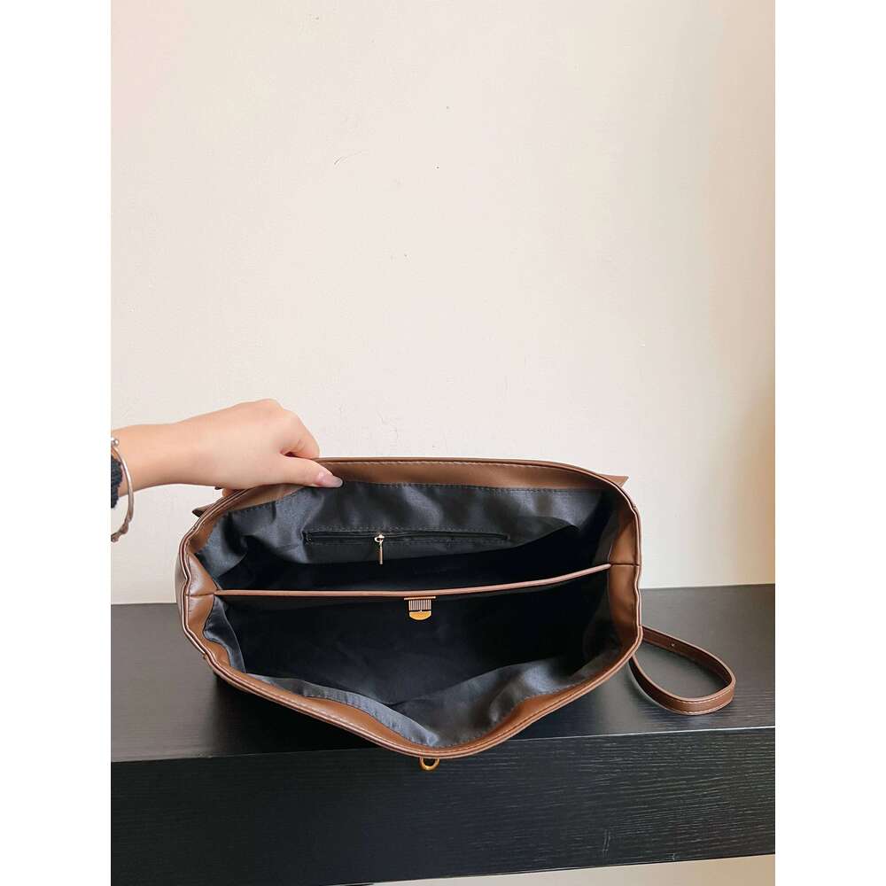 Women s Commuting Handbag Matte Leather Tote Bag Unisex Style Large Single Shoulder bag