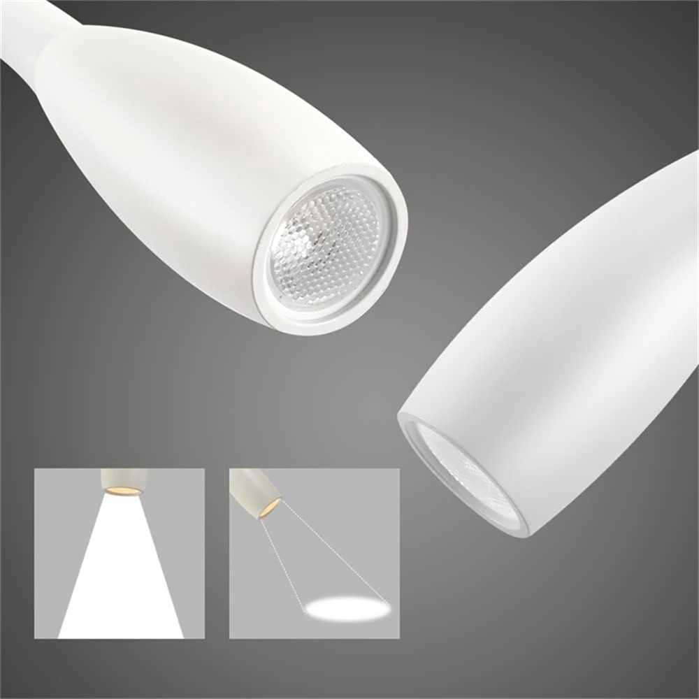 Tokili LED Golden Wall Lamp w/ USB Charger Touch Dimmer - Bendable Gooseneck Bed Headboard Spotlight Sconce for Reading LightsXJ250526