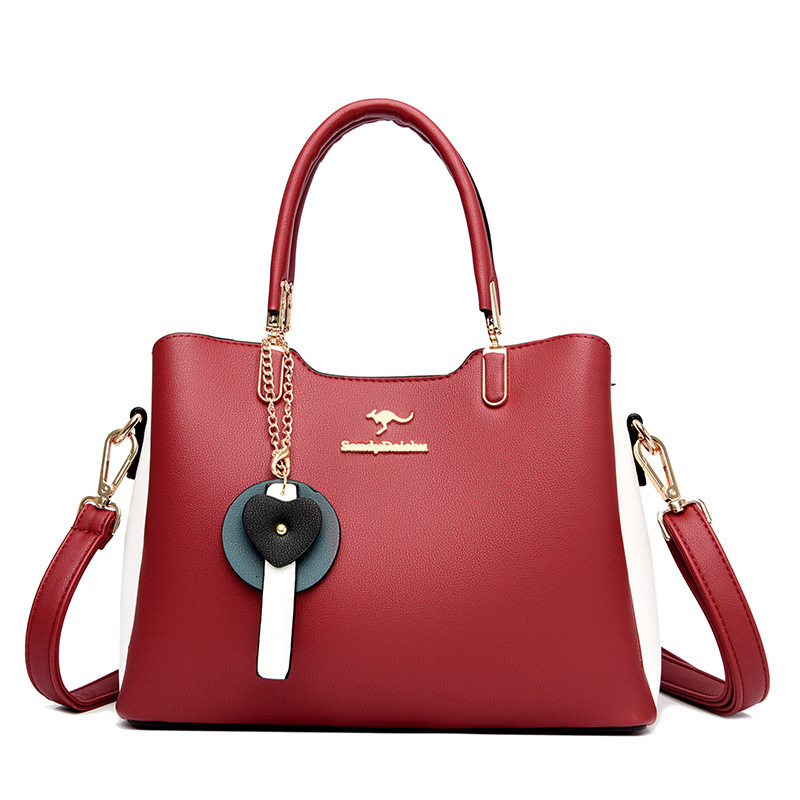 Free Shipping Designer Bag Women's New Handbag Urban Minimalist Fashion Contrasting Color Shoulder Bag Atmospheric And Practical Diagonal Shoulde