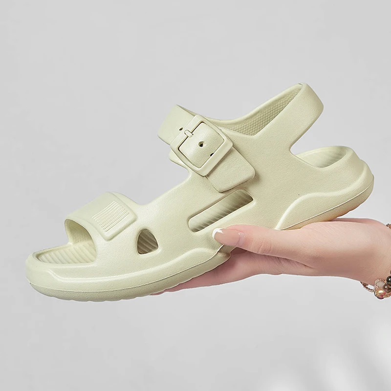 Ankle Buckle Eva Sandals Women Comfortable Soft Sole Sports Woman Lightweight Non Slip Beach Sandle Female 250526BJ - view 5