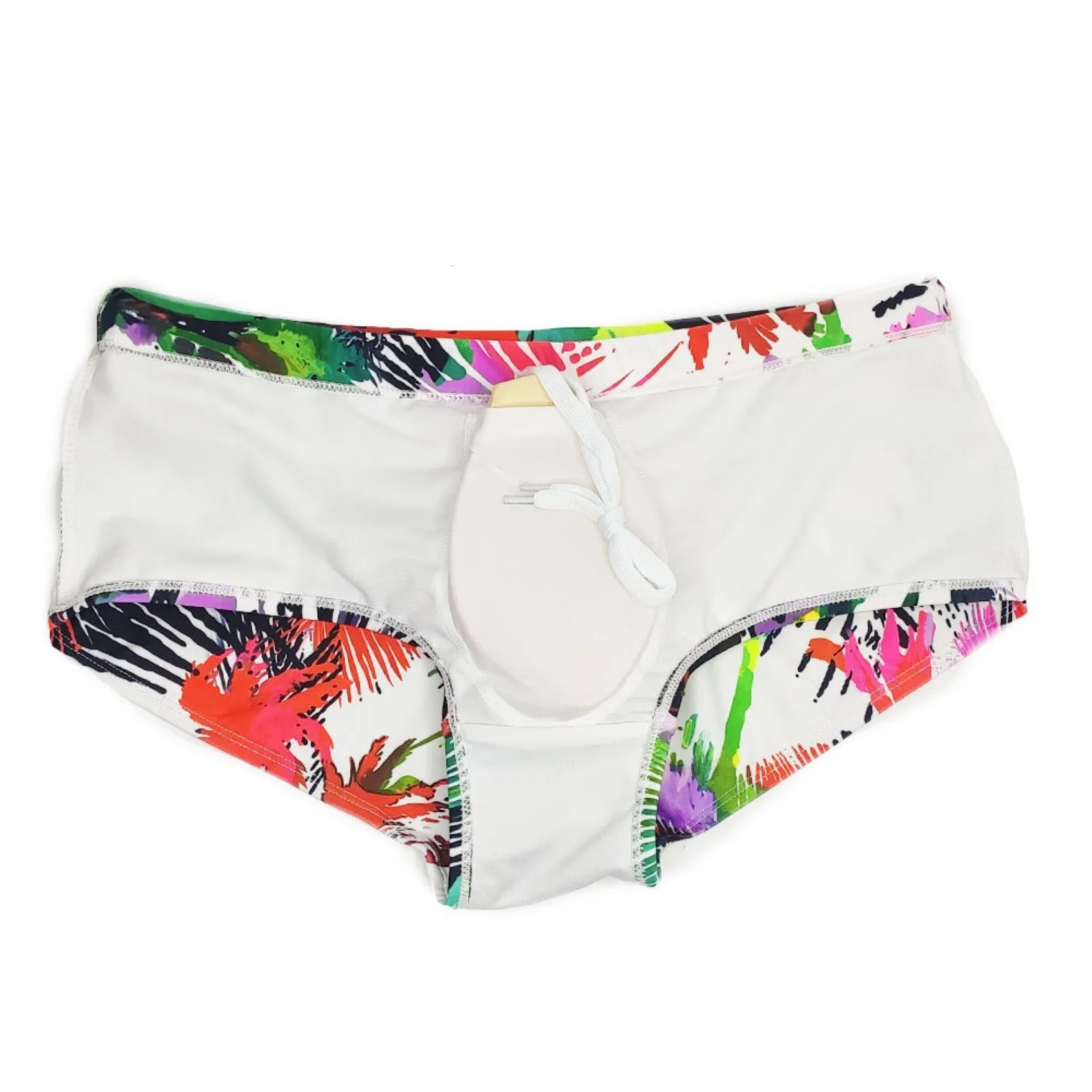 Mens Swim Briefs Male Summer Cool Sports Color Fit Beach Shorts Triangle Fashion Sexy Swimming Trunks Pineapple Z260312