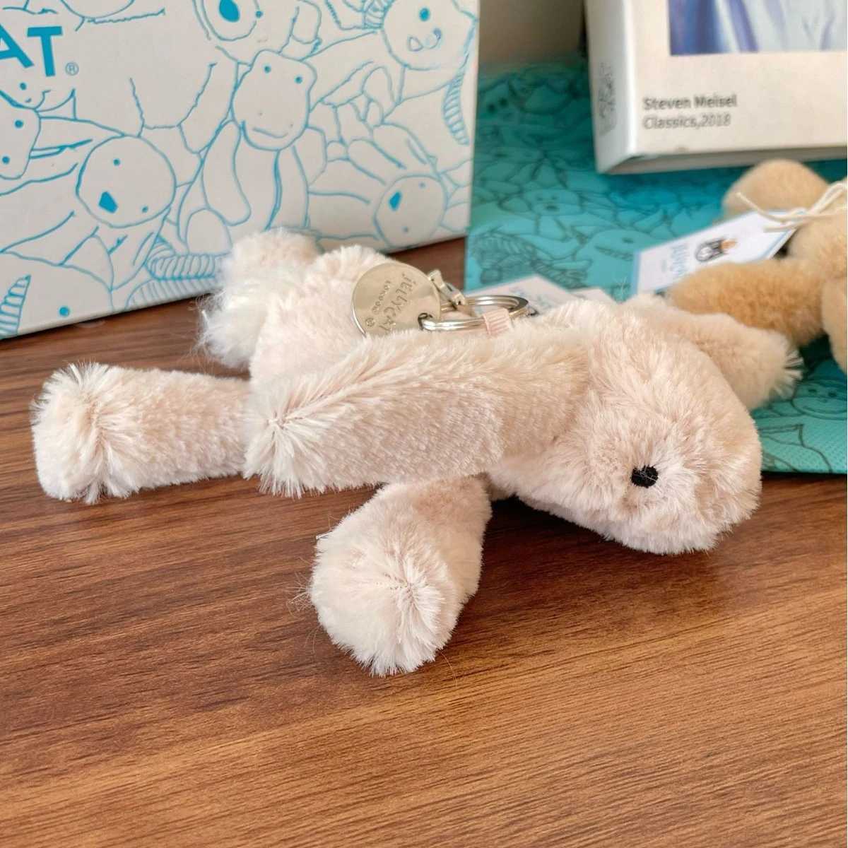 new Smudge rabbit pendant cute pendant soothing plush toy cute keychain doll with tags stuffed animal kawaiiXJ250524