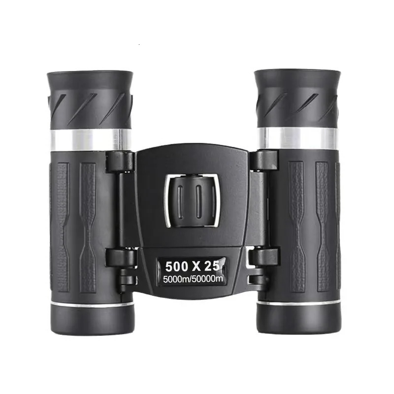 500x25 High Power HD Low Light Level Night Vision Binoculars Portable Travel 5000M Long Range Folding Mini Telescope Optics 250526