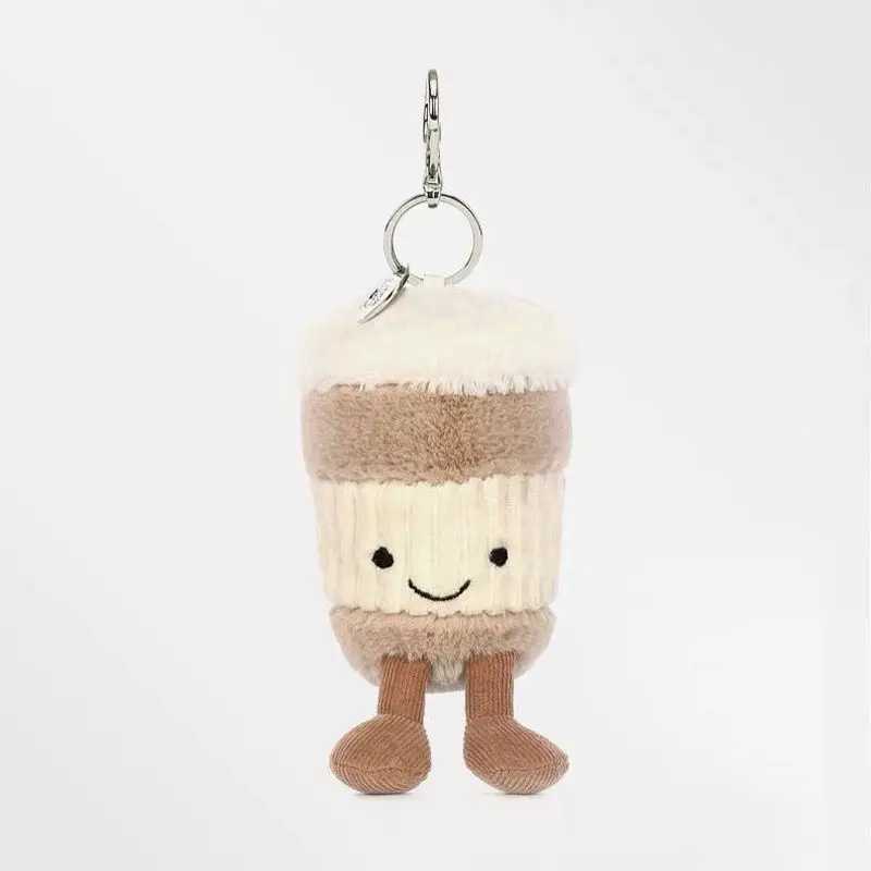 2025 Jelly Cat 15cm Fun Coffee Cup Sunflower Cute Pendant Decoration Accompanying Cup Bag Hanging Decoration Keychain Cute Gift XJ250524