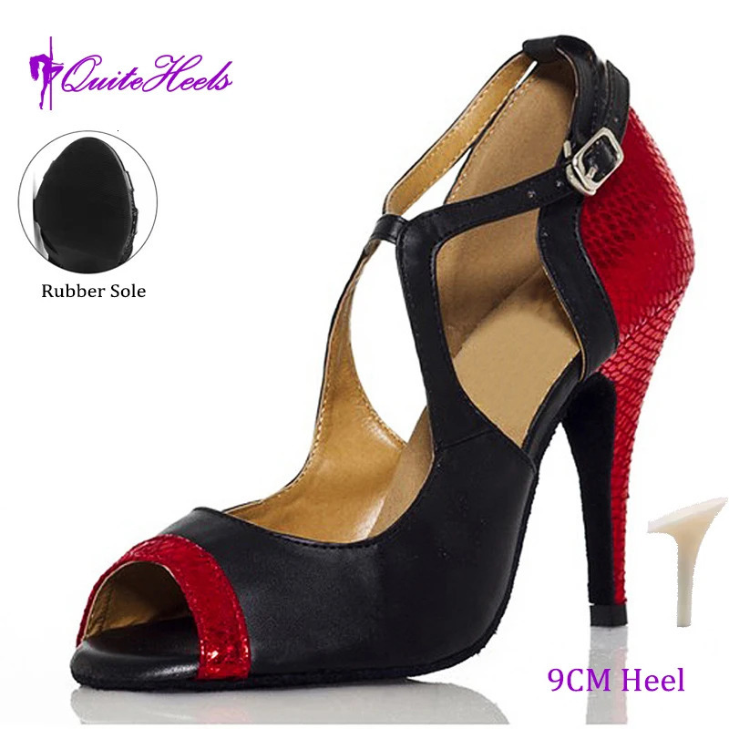Latin dance shoes adult womens professional indoor softsoled wearresistant high heels 250526