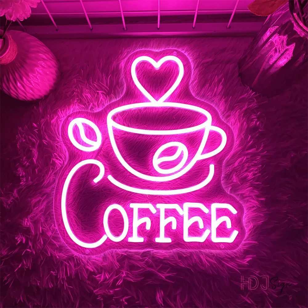 Coffee Bar Neon LED Sign Cafe Pantry Neon Lights Signs Coffee Shop Room Decor For Pantry Cafe Bar Decoration Neon Lights USB W250526
