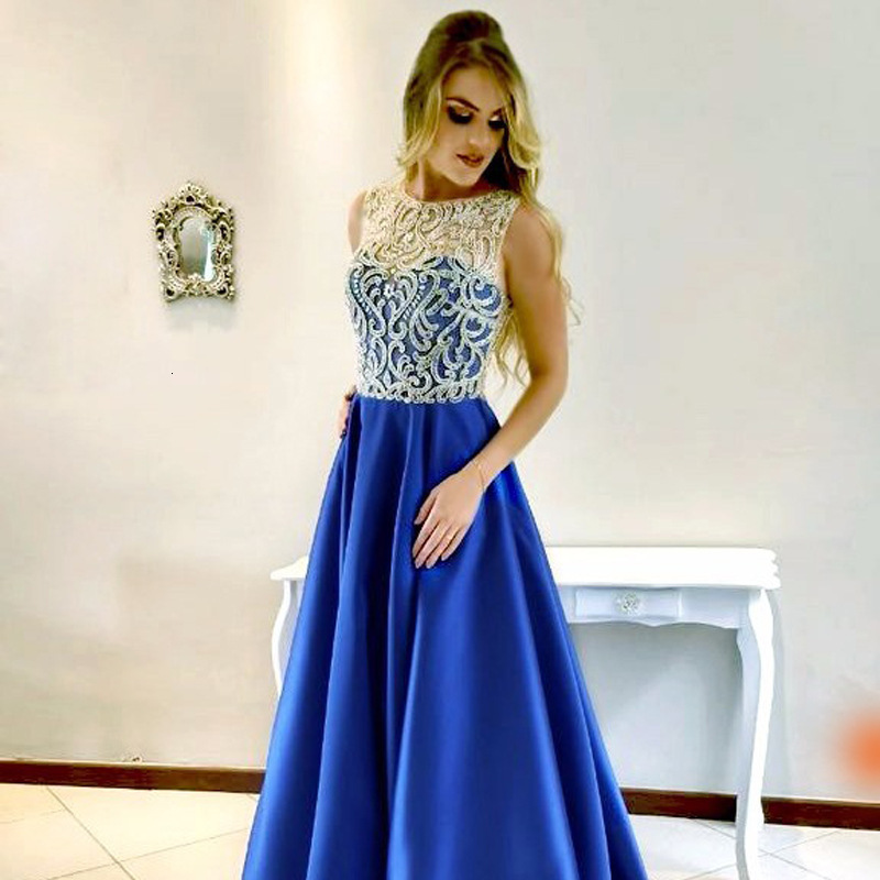 New womens autumn round neck sleeveless dress slim fit dress