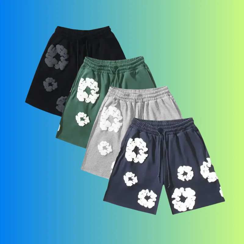 Fashion Luxury Brand Pants Women Men Clothes America Kapok Floral Pants Breathable Quick-Drying Best Trendy Daily Casual ShortsT250527