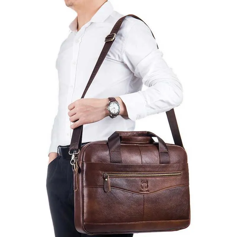 shoulder messenger bag mens 14 inch notebook bag mens business handbag Z250220