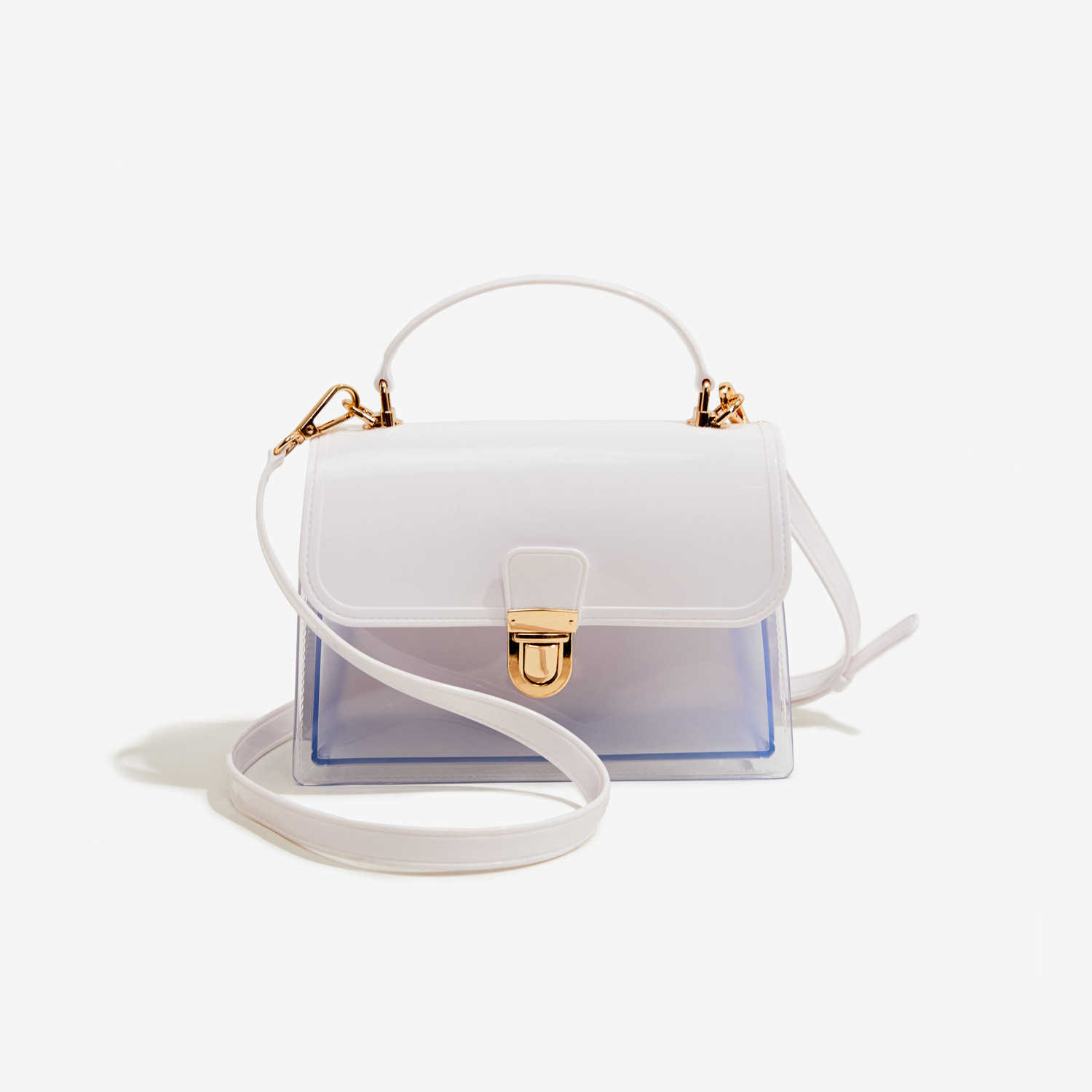 New Transparent Jelly Bag Pvc Handbag Is Fashion Versatile Dirt Resistant and Easy to Wash Summer Shoulder Bag