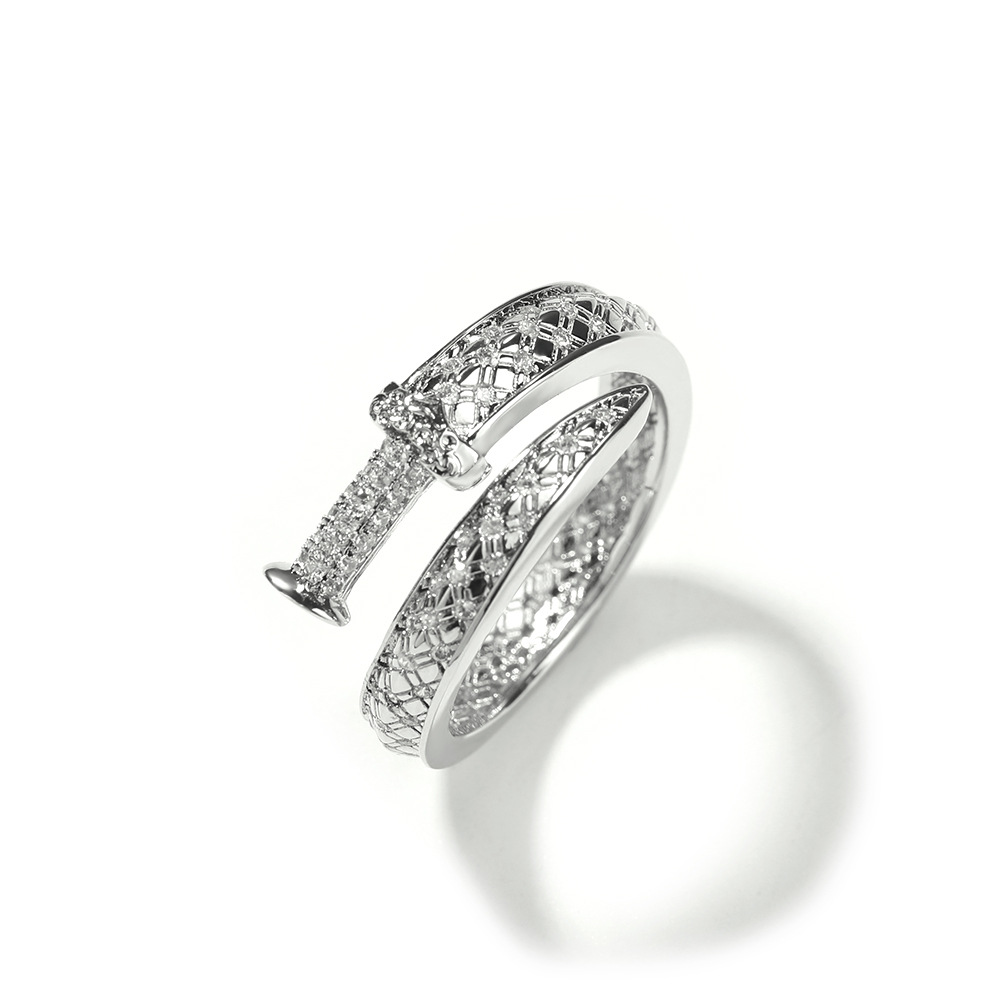 Luxury hip-hop ring adjustable butterfly ring tide brand fashion ladies ring free shipping.