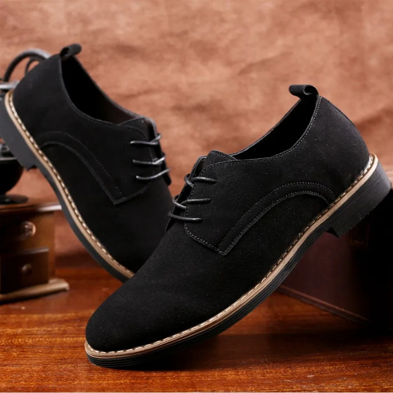 Men Casual Dress Shoes Fashionable Oxford Leather Comfortable Sneakers Large Size Shoes 250526
