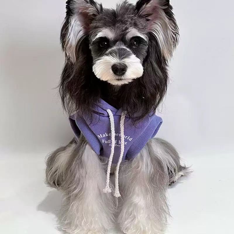 T00311Dog clothes pet Tang suit vest autumn and winter comfortable anti-hair loss small dog schnauzer cat clothes