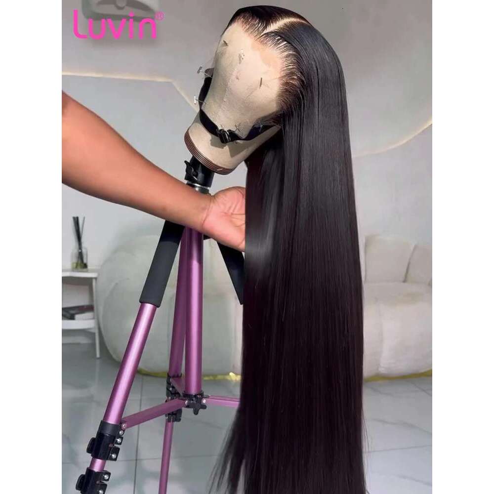 Luvin Bone Straight Brazilian 13x6 HD Frontal Wig Pre Plucked 250 Density Lace Front Human Hair Wigs For Women