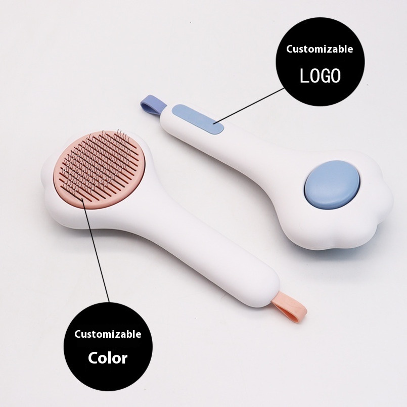 Pet Grooming Automatic Needle Comb Shedding Dog Floating Hair Removal Cat Grooming Brush Supplies