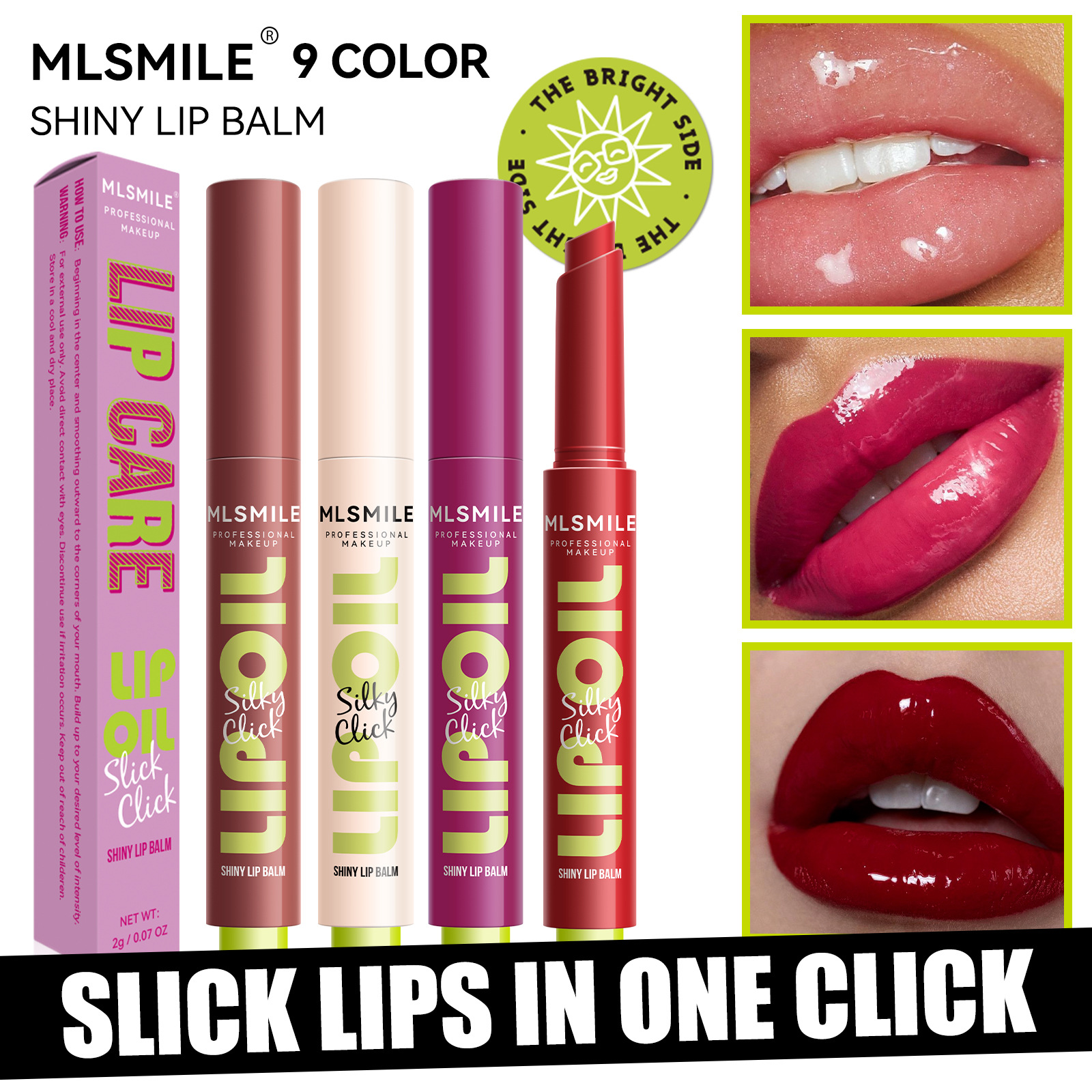 Press-on Lipstick 9 Color Mirror Watery Solid Lip Balm Shading Moisturizing Lip Tint