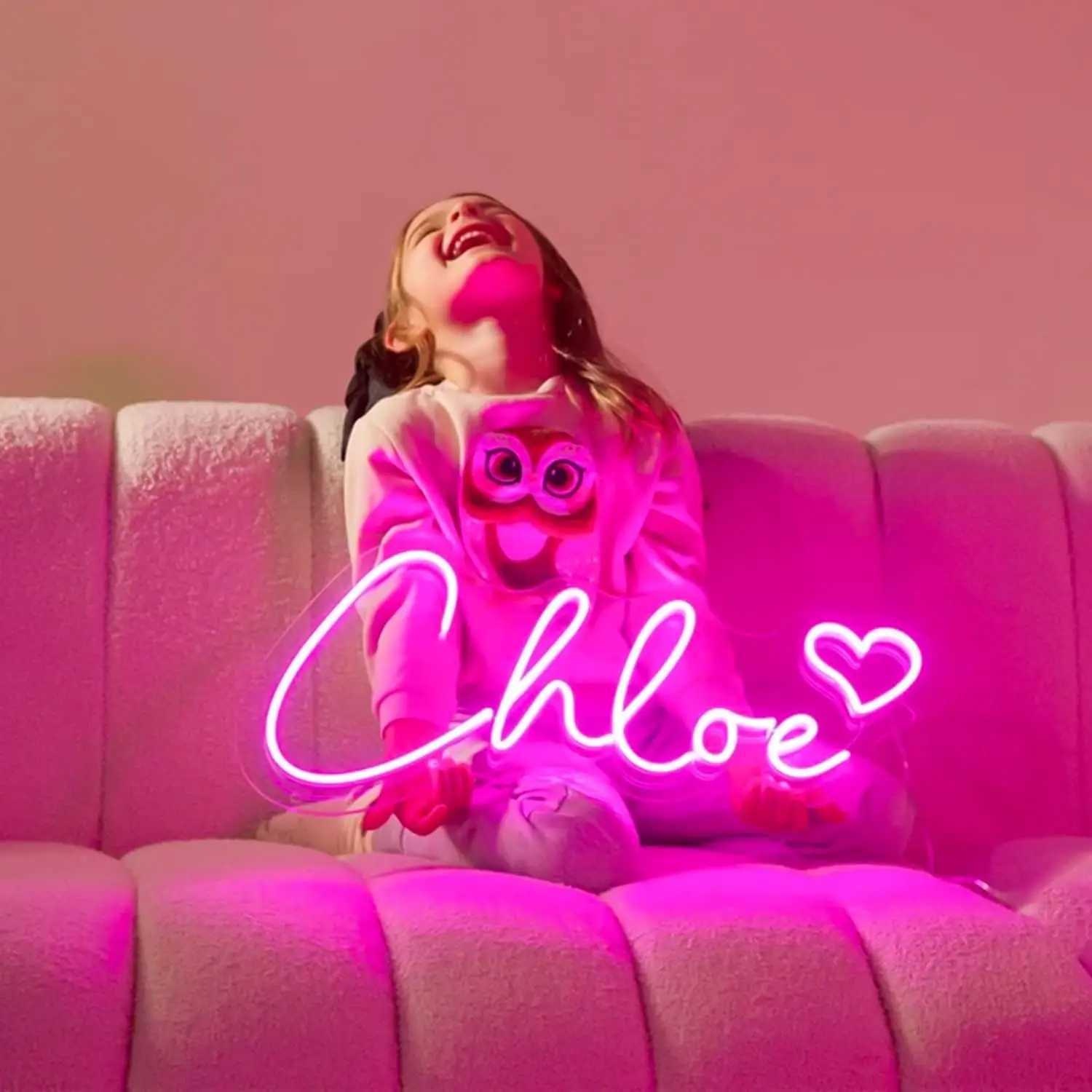 Custom Name Neon Sign Personalized LED Neon Sign Night Light Birthday Wedding Signs Room Bedroom Decoration Wall LED Neon Lamp W250526