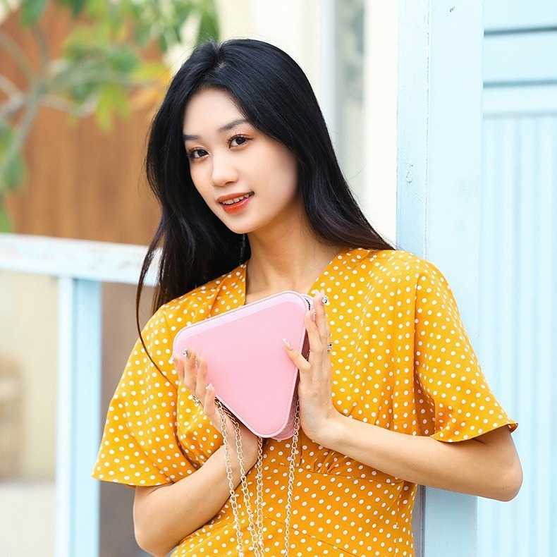 Pvc Triangle Jelly Bag Fashion Versatile Shoulder Bag Anti Dirty and Easy to Wash Summer Womens Diagonal Cross
