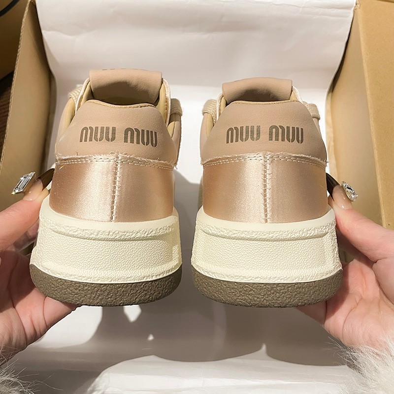 Women's 2025 New Popular Sneakers, Spring-Summer Flap-toe Sneakers with a Thick Sole in a Casual and Versatile Loafers with a Sense of Luxury