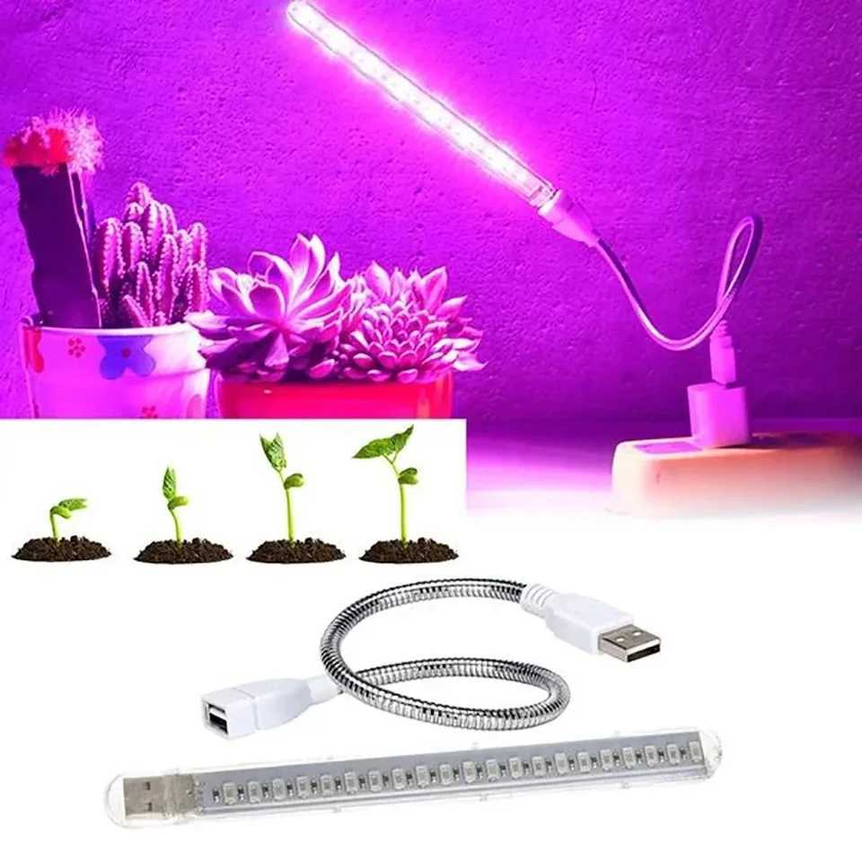 8/21 LED Grow Light Full Spectrum Plant Lamp with Flexible Hose Indoor Greenhouse Phyto Lamp Flower Seedling Hydroponic LightXJ250526