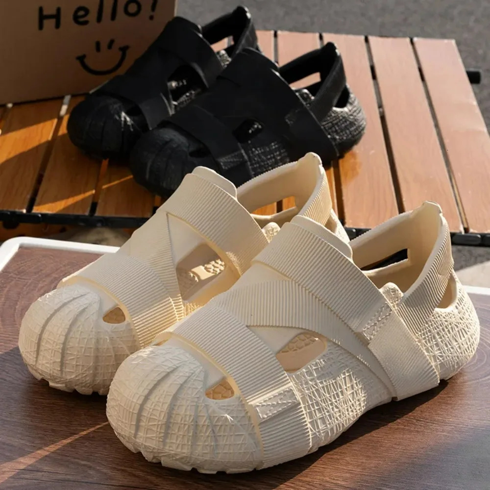 Men Fashion Street Sandals Outdoor Beach Slippers Antislip Thick EVA Soles Comfortable Slides Cool Diving Shoes for 250523BJ - view 3