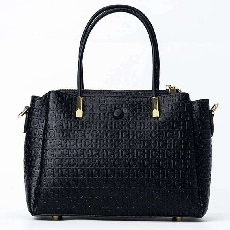 CH High Quality Metal Connection Brand Monogram Print Fashion Women's Large Capacity Commuter Versatile Tote Bag