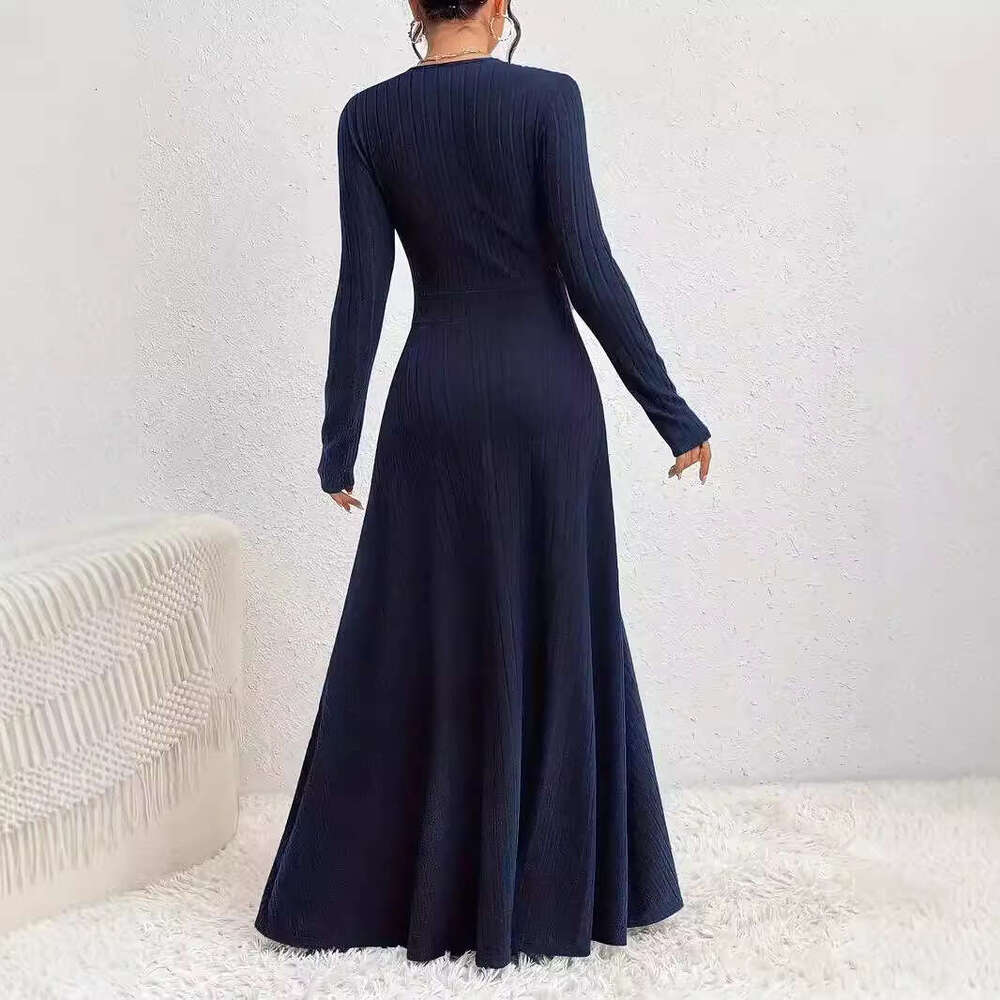 Tight Cut Out Dresses Women S Long Sleeve V Neck Waist Cinching Dress Sexy Dress