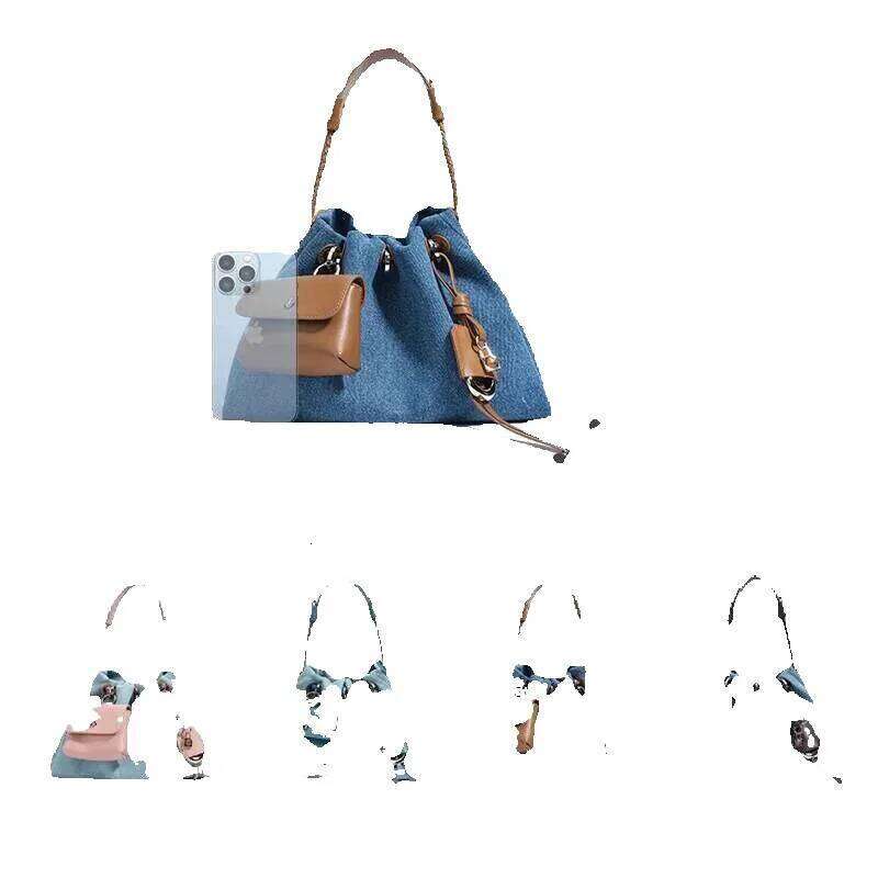Designer Luxury Designer Luxury Fashion Women's Denim Handbag Minimalist Crossbody Messenger Lady Pouch Design Tote Shoulder Bag Spring Summer 20