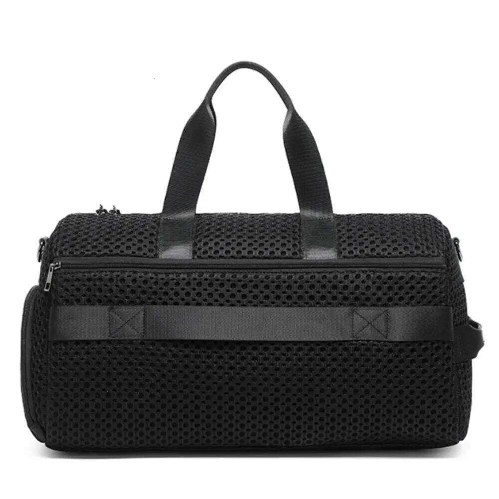 Women's Bags Designer Ladies' Fashionable Casual Nylon Mesh Travel Tote Bag With Large Capacity Shoe Compartment, Fiess And Sports Handbag