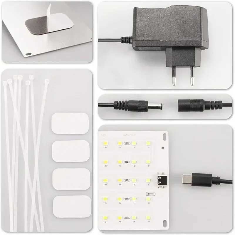 LED Plant Growth Light Indoor Quantum Aquarium Nursery Landscape Full Spectrum Timing Flower and Vegetable Green Plant Fill LampXJ250526