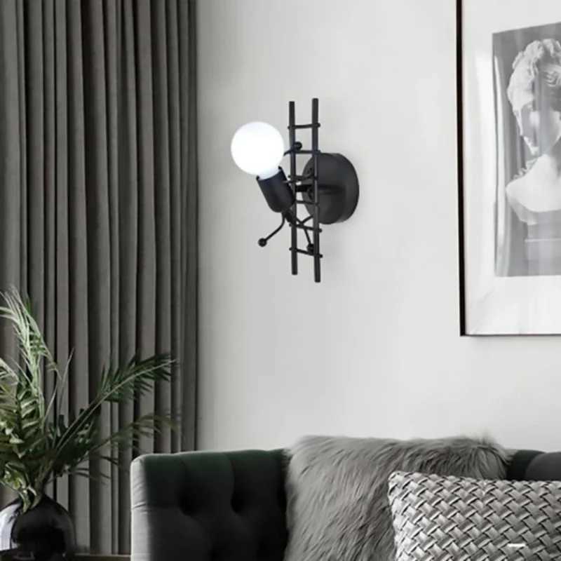 Cartoon Wall Lamp LED Indoor Aisle Lighting Lamp Modern Living Room Bedroom Bedside Childrens Room Living Room Decoration LampsXJ250526