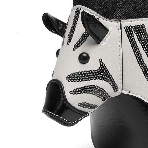 2025 New Niche Design Zebra Fashion Personality Color-Block Shape Women's Daily Shoulder Crossbody Bag