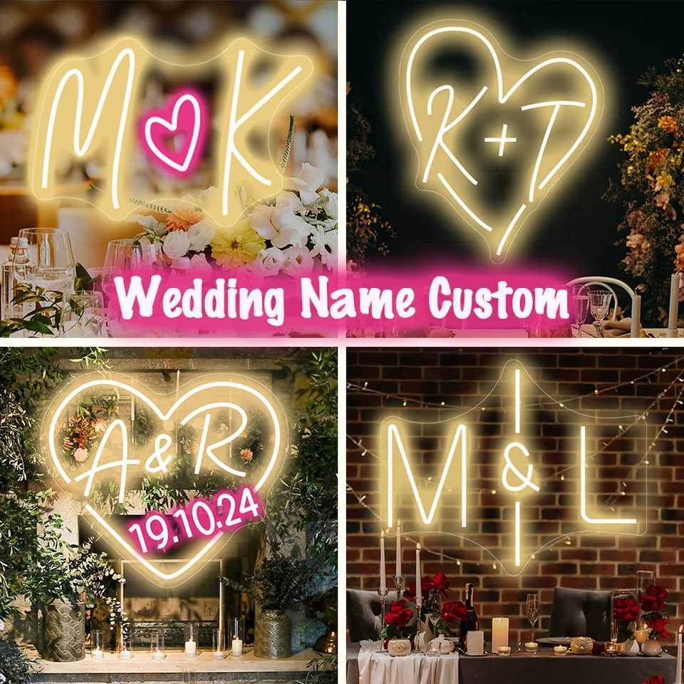Custom Neon Signs Dimmable 5V/2A LED Light Sign for Bedroom Wall Decor Customizable Wedding and Birthday Party Decorations Gift W250526
