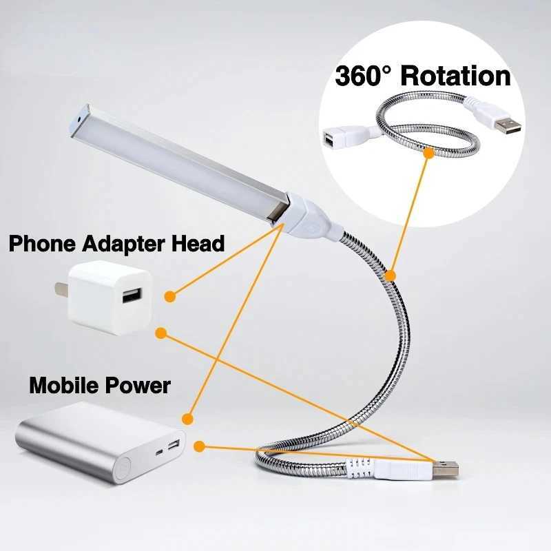 USB 5V LED Grow Light Full Spectrum with Flexible Hose Plant Growth Lamp Seedling Greenhouse Hydroponic Growing LightXJ250526