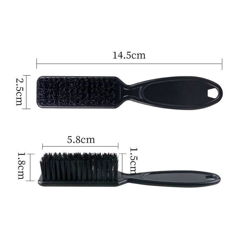Fade Brush Hair Comb Scissors Cleaning Brush Barber Shop Skin Plastic Handle Hairdressing Soft Cleaning Brush Hair Styling Tools R250526