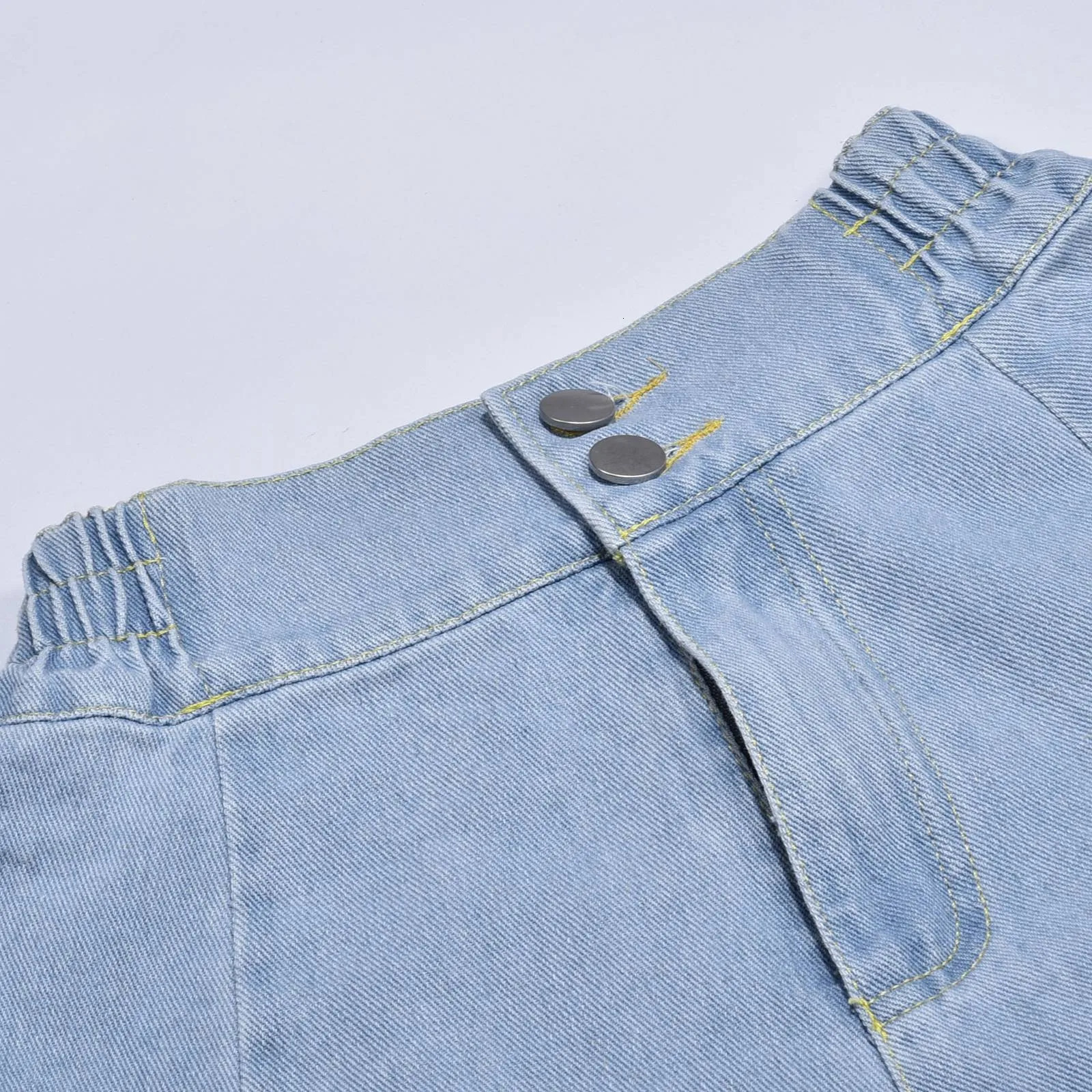 Denim Skirts For Woman 2025 Summer Preppy Style Elastic High Waist Slim Midi Dress Comfortable Versatile Clothing 250516Z