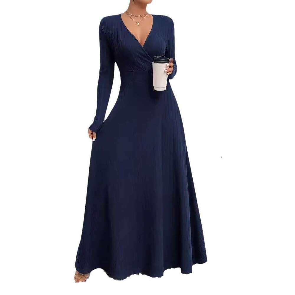 Tight Cut Out Dresses Women S Long Sleeve V Neck Waist Cinching Dress Sexy Dress