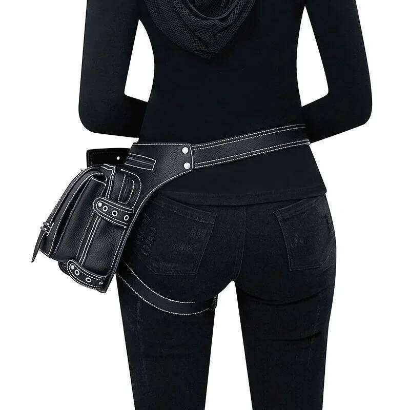 Women's Bags Designer Punk Retro Men Outdoor Single Shoulder Crossbody For Women Mobile Phone Waist Bag