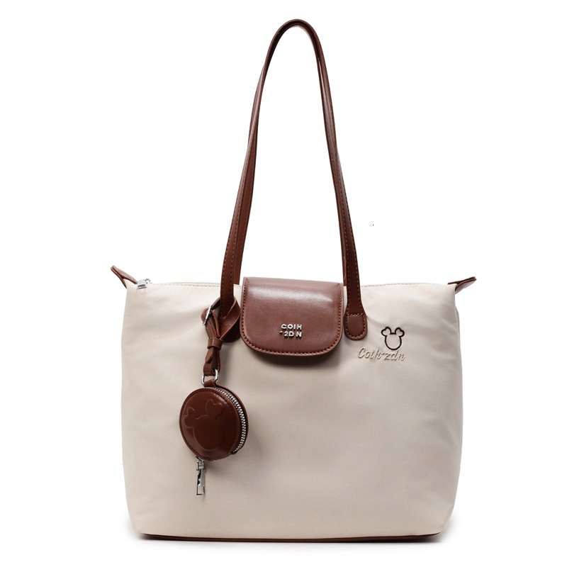 Women's Large Capacity Designer Nylon Cloth Bag New Fashionable Embroidery Handbag Casual Fashion Shoulder Bag Shopping Bag Free Shipping