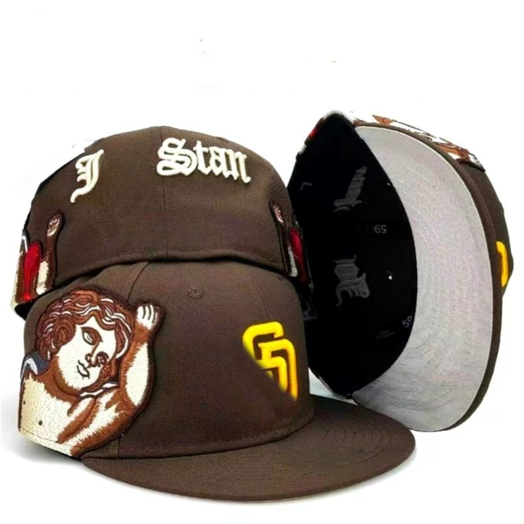 Hot Adult Fittes hats Wholesale AA Fitted cap 6 Panel New Unisex All team Plain 3D Embroidered Sports flat OEM Cotton Men Baseball football hat mix order