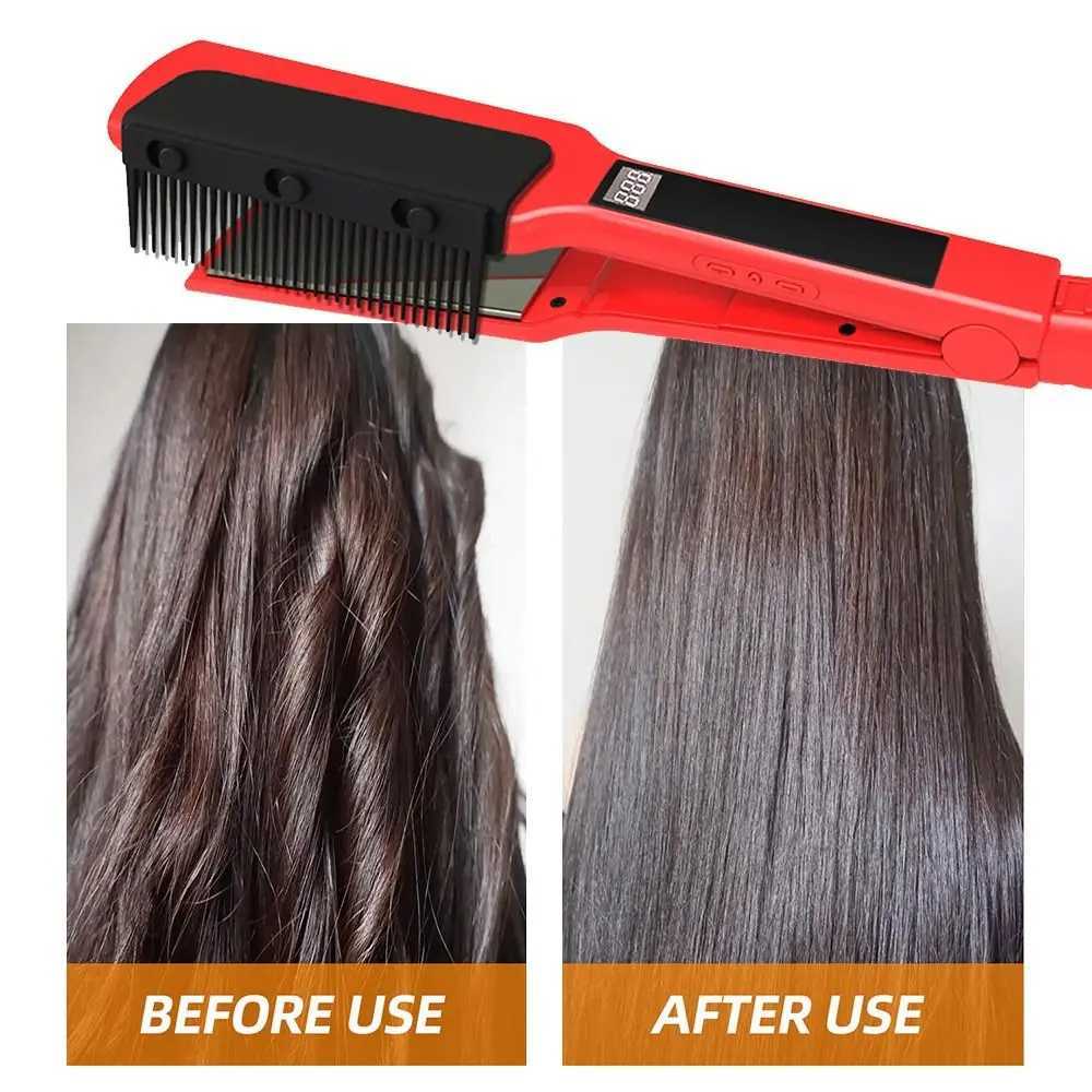 Flat Iron Comb Attachment Hair Straightener Comb Reusable Grip Comb Clip On Disassemble Washable Nimble Comb Hair Styling Tool R250526