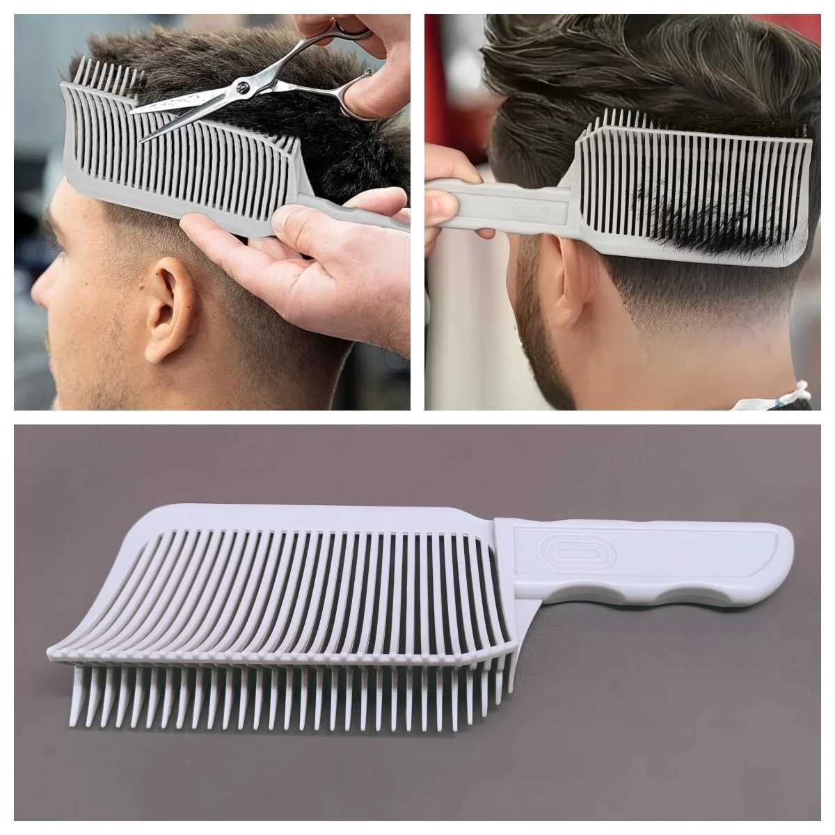 1Pcs Barber Hair Comb Fading Styling Flat Top Hair Cutting Fade Comb Men Hairdresser Fade Salon Accessories Tools R250526