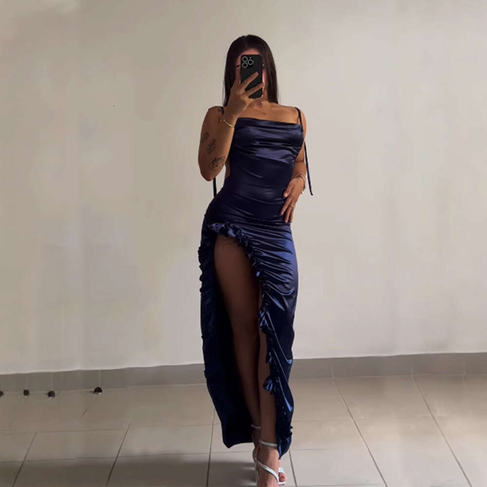 Backless Sexy Dress New Summer High End Y K Sexy Backless Strap Spicy Girl Dress Sexy Flowy Dresses