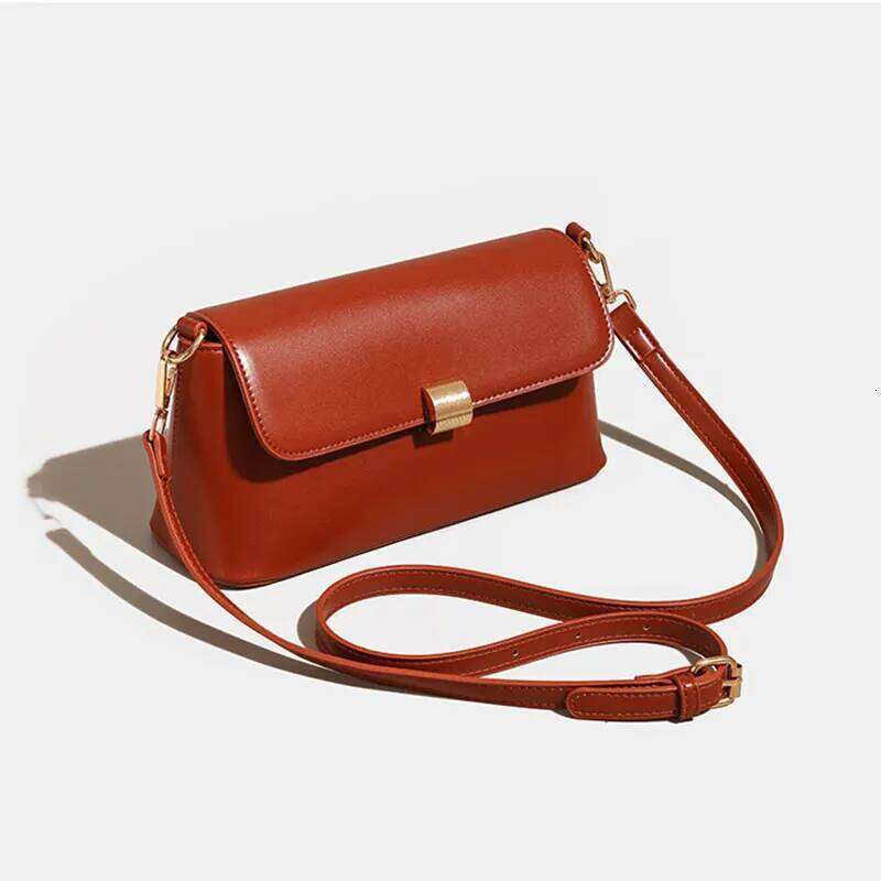 Women's 2025 New PU Leather Shoulder Bag Designer Handbags Fashion Crossbody Rectangular Bags for Woman