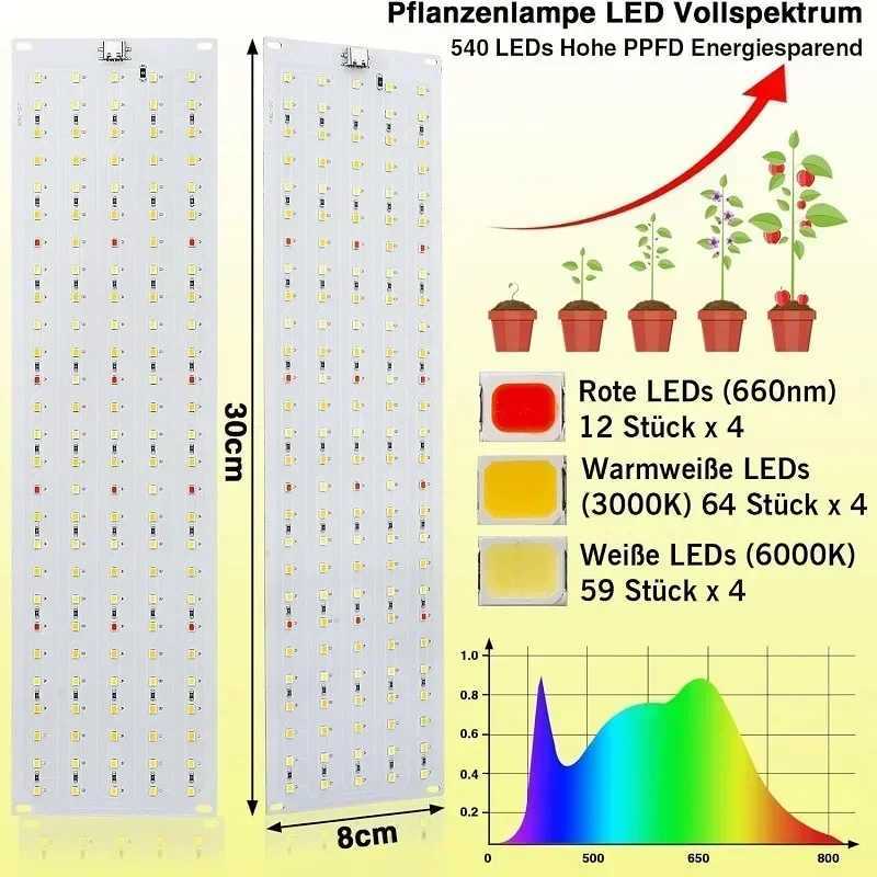 LED Plant Growth Light Indoor Quantum Aquarium Nursery Landscape Full Spectrum Timing Flower and Vegetable Green Plant Fill LampXJ250526
