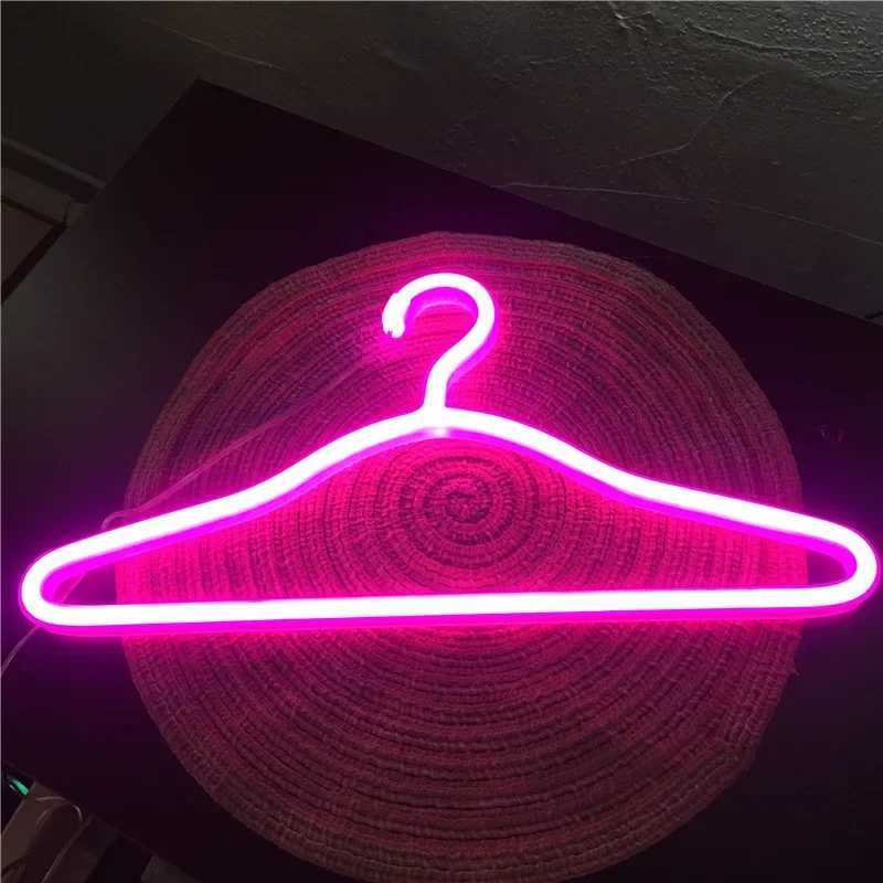Hanger LED Neon Sign USB Powered Neon Night Light for Room Bedroom Store Holiday Wall Decoration Neon for Girls Holiday Gift W250526