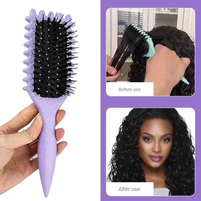Womens Hair Comb Hollow Shaped Curly Hair Comb Multi Functional Scalp Massage And Anti-static Fluffy Hair Brush Hairstyle Tools R250526