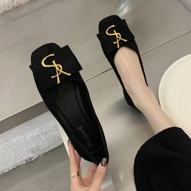 Designer Shoes 2025 New Summer Women's Flats - Korean Style Fashionable Soft Sole Anti-Slip Shoes, Trendy Daily Wear Breathable Comfort Flat Shoe