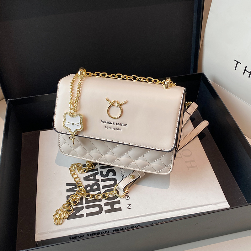 Brand Quality New Style end niche design small square 2025 new fashion chain crossbody Valentine's Day deer shoulder bag New Free Delivery Design