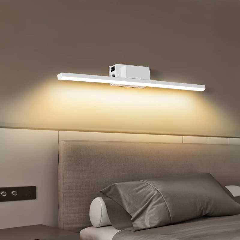 Litu LED Rechargeable Wall Lamp Mirror Lamp Magnetic Attraction With Battery USB Wall Light For Bedroom Night Lighting CorridorXJ250526